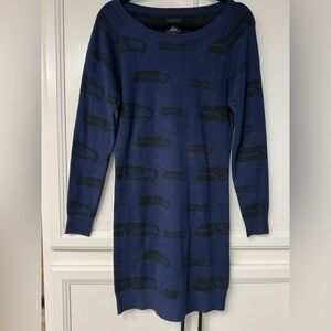 Seattle Seahawks  Blue and Black Sweater Dress